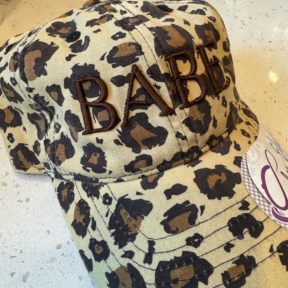 Leopard Print Babe Cap